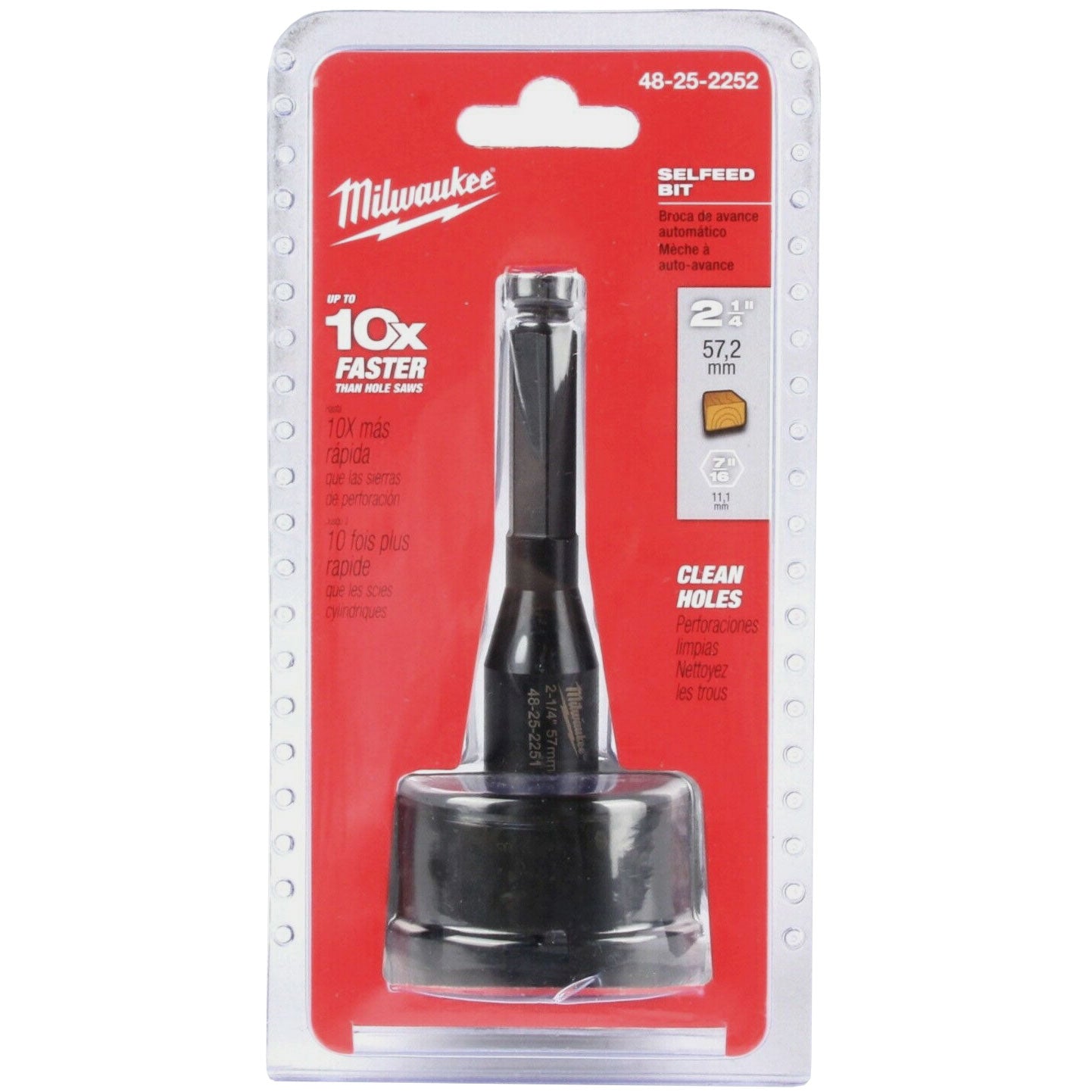 48-25-2252 - 2-1/4" High-Speed Self-Feed Bit