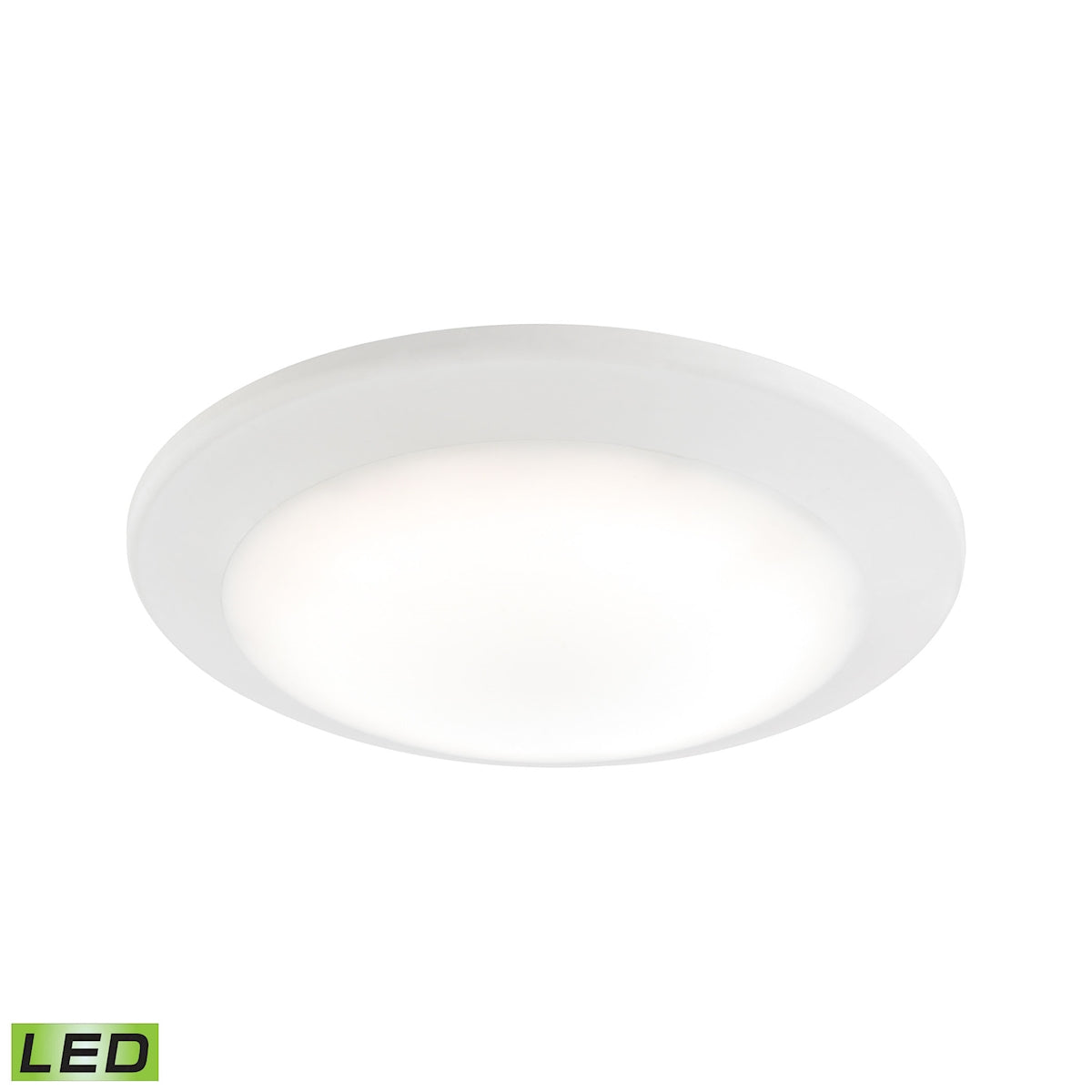 ELK Lighting MLE1201-5-30 - Plandome 1" Wide 1-Light Recessed Light in Clean White with Glass Diffus