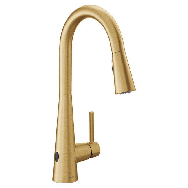 Moen 7864EW - Sleek MotionSense Wave One-Handle High Arc Pulldown Kitchen Faucet