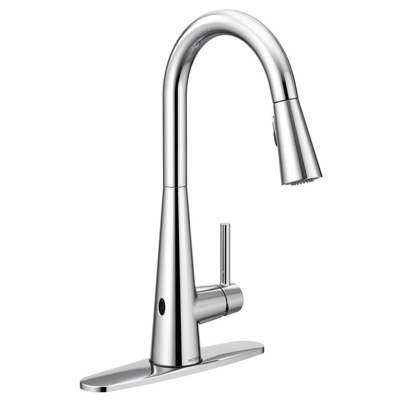 Moen 7864EW - Sleek MotionSense Wave One-Handle High Arc Pulldown Kitchen Faucet