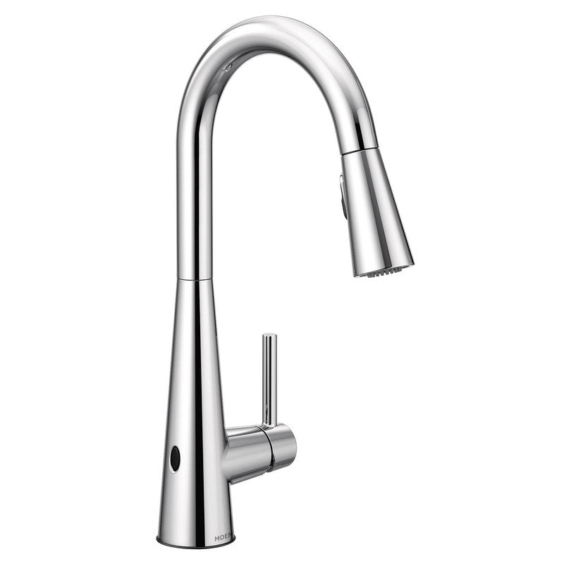 Moen 7864EW - Sleek MotionSense Wave One-Handle High Arc Pulldown Kitchen Faucet