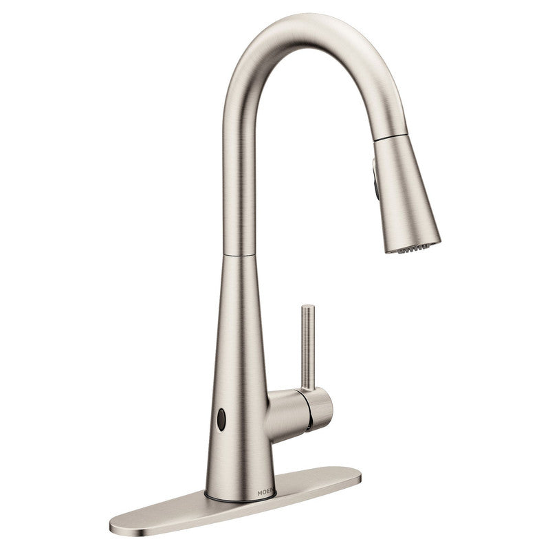 Moen 7864EW - Sleek MotionSense Wave One-Handle High Arc Pulldown Kitchen Faucet