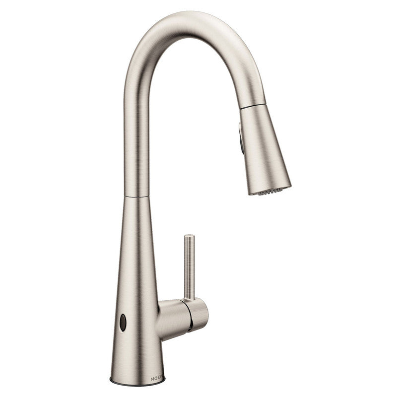 Moen 7864EW - Sleek MotionSense Wave One-Handle High Arc Pulldown Kitchen Faucet