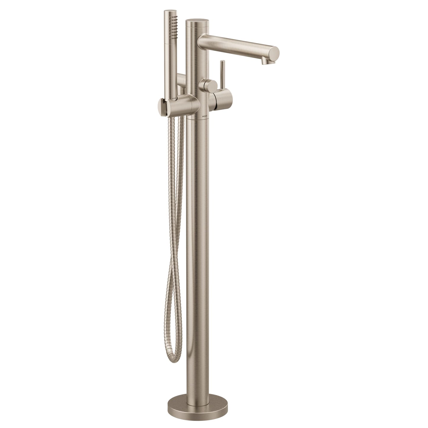 Align Brushed Nickel One-Handle Tub Filler Includes Hand Shower