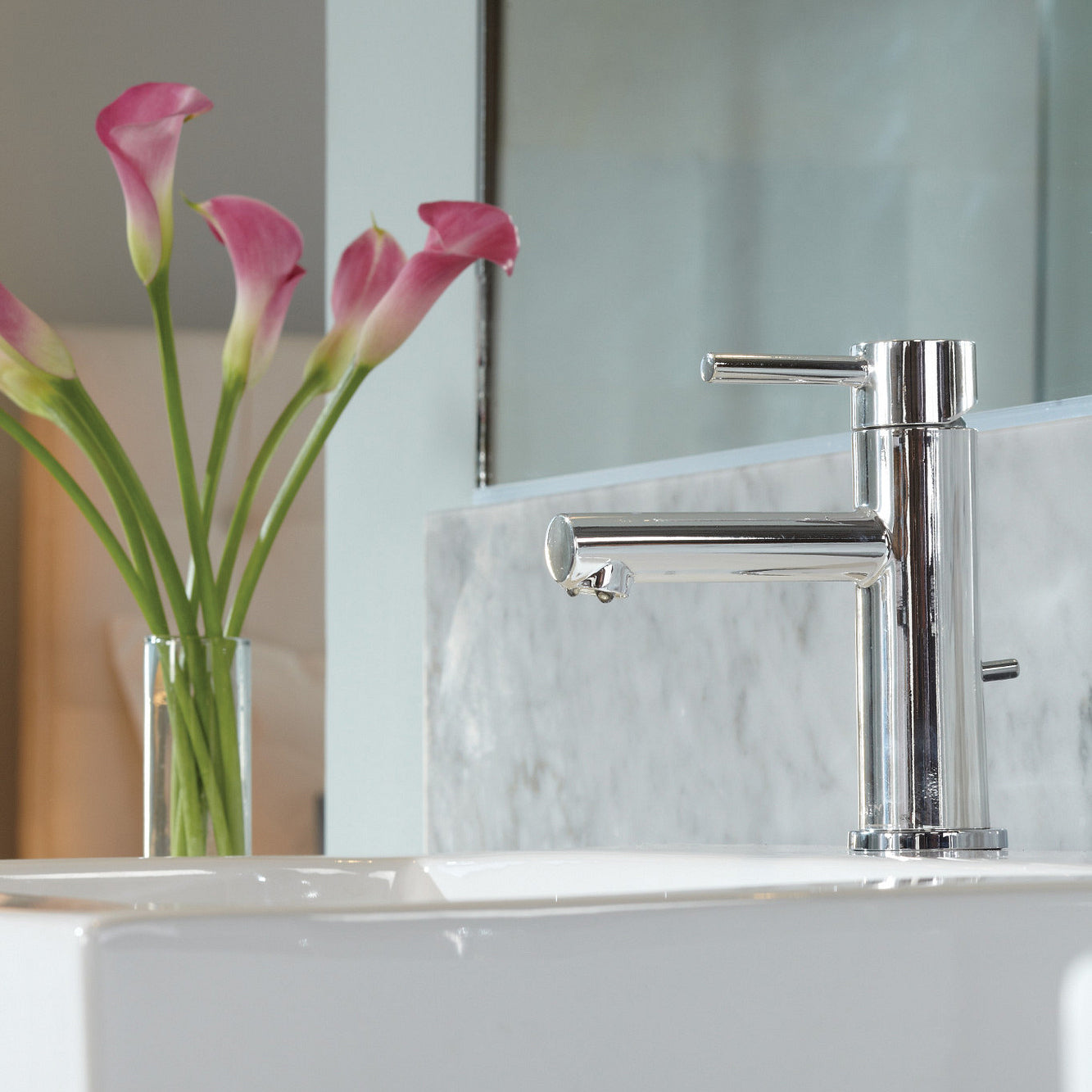 6190 - Align One-Handle High Arc Bathroom Faucet with Valve