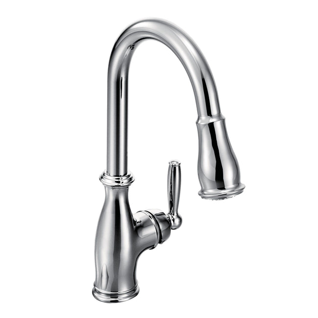 Brantford One-Handle High Arc Pulldown Kitchen Faucet