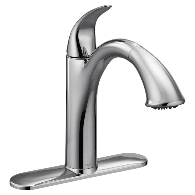 Camerist One-Handle Low Arc Pullout Kitchen Faucet