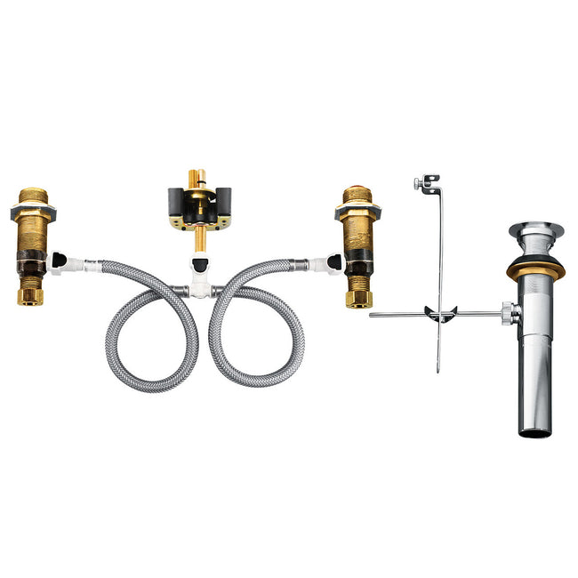 M-PACT Rough-In Valve with Drain Assembly -  1/2" IPS Widespread Faucet