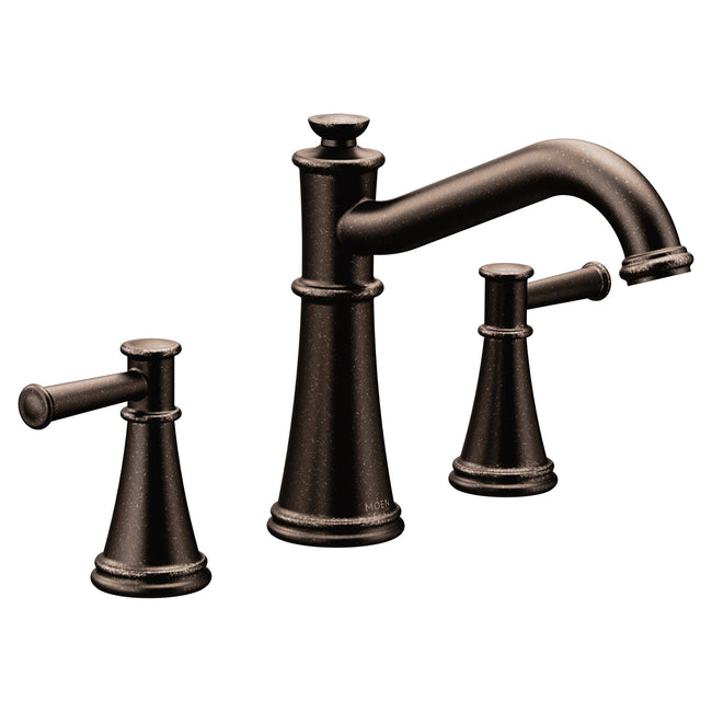 Belfield Two-Handle Non-Diverter Roman Tub Faucet - Trim Only - Oil Rubbed Bronze