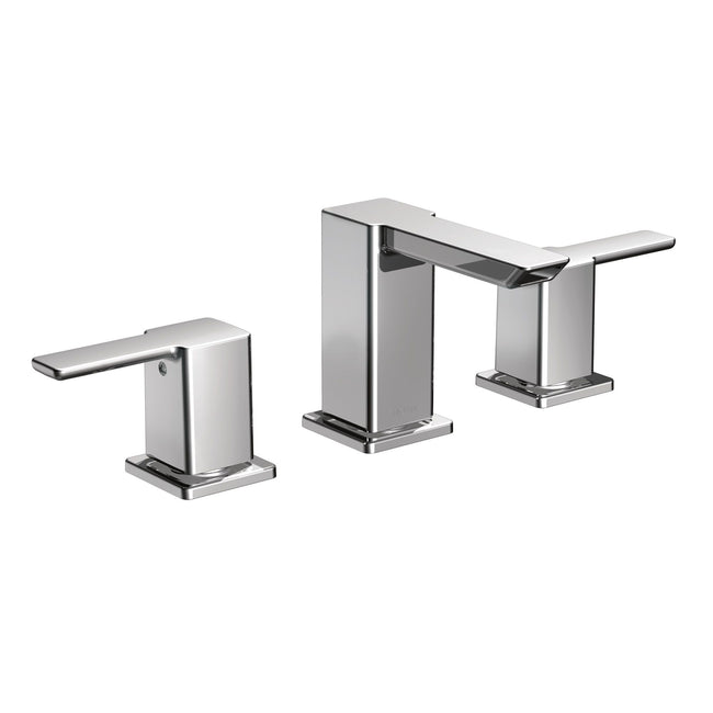 90 Degree Two-Handle Low Arc Bathroom Faucet - Trim Only