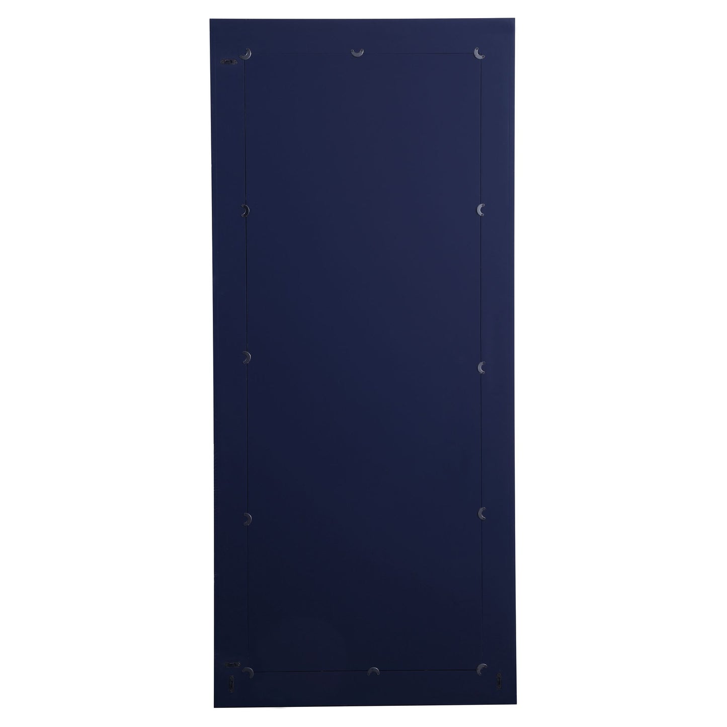 MR33272BL Iris 72" x 32" Beaded Frame Mirror in Blue