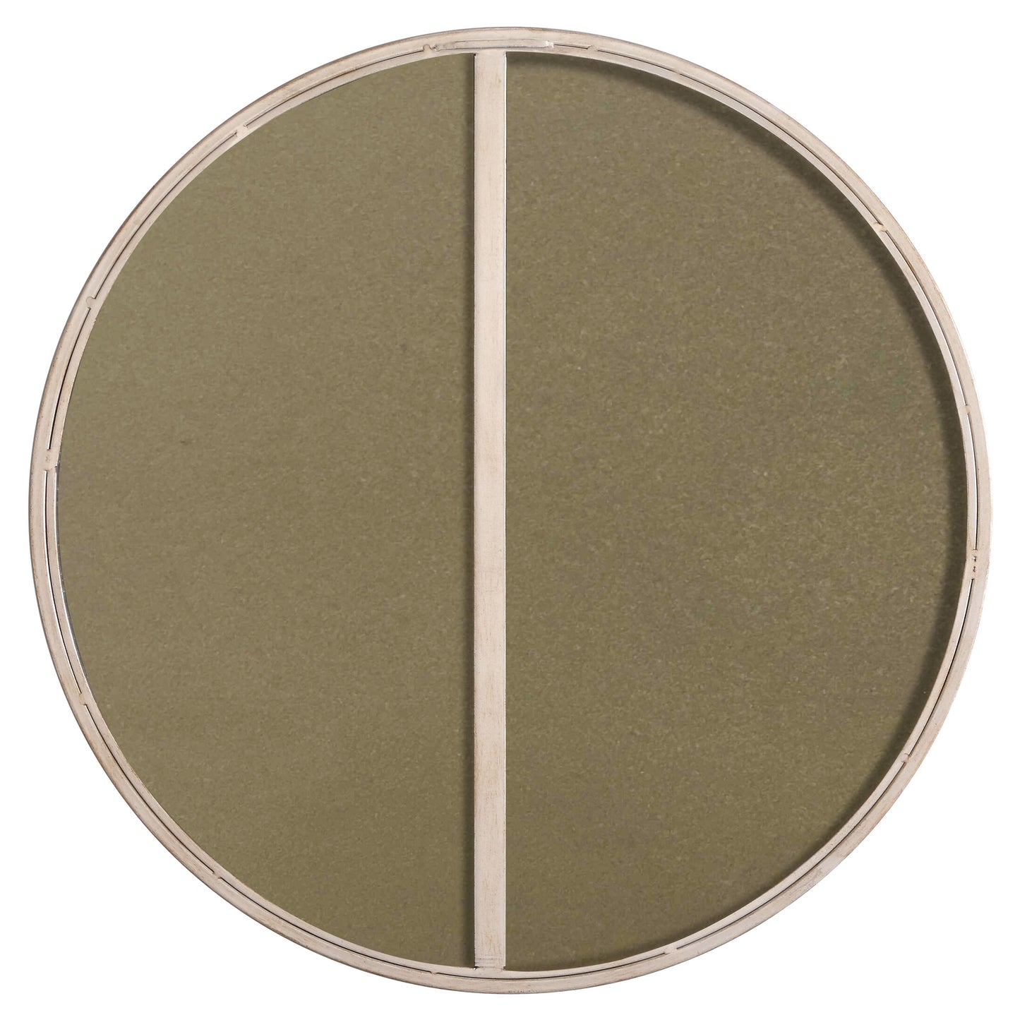 MR4033S Eternity 24" x 24" Metal Framed Round Mirror in Silver