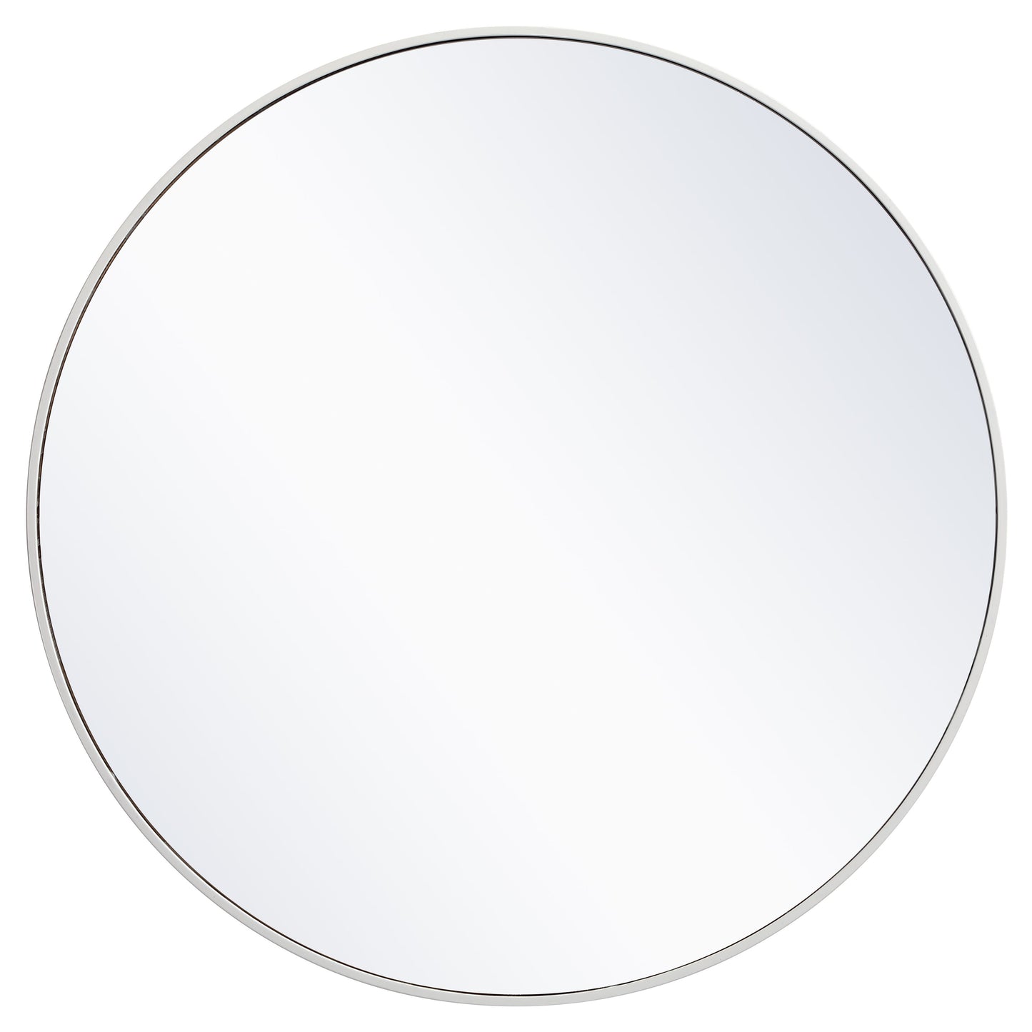 MR4041WH Eternity 36" x 36" Metal Framed Round Mirror in White