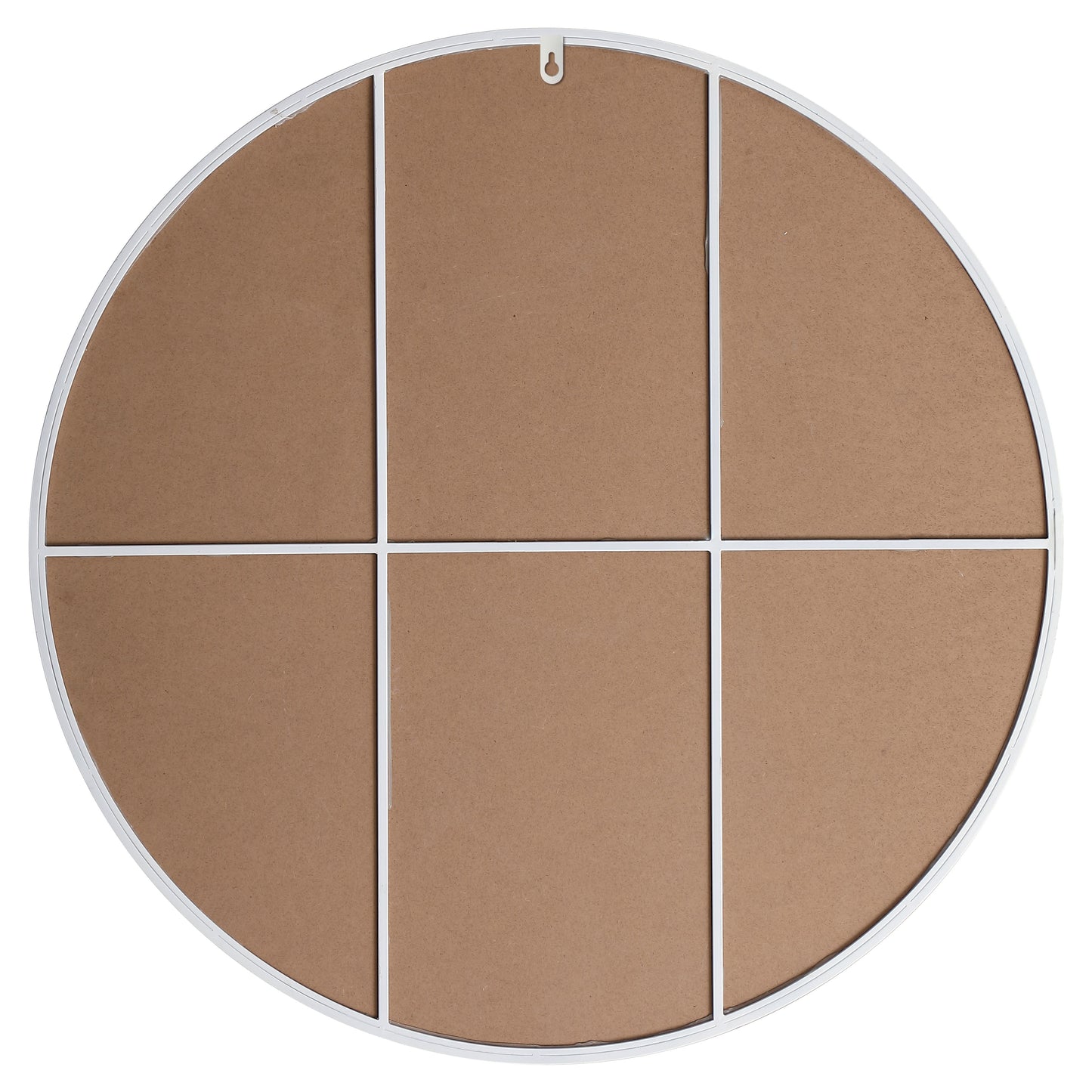 MR4044WH Eternity 42" x 42" Metal Framed Round Mirror in White