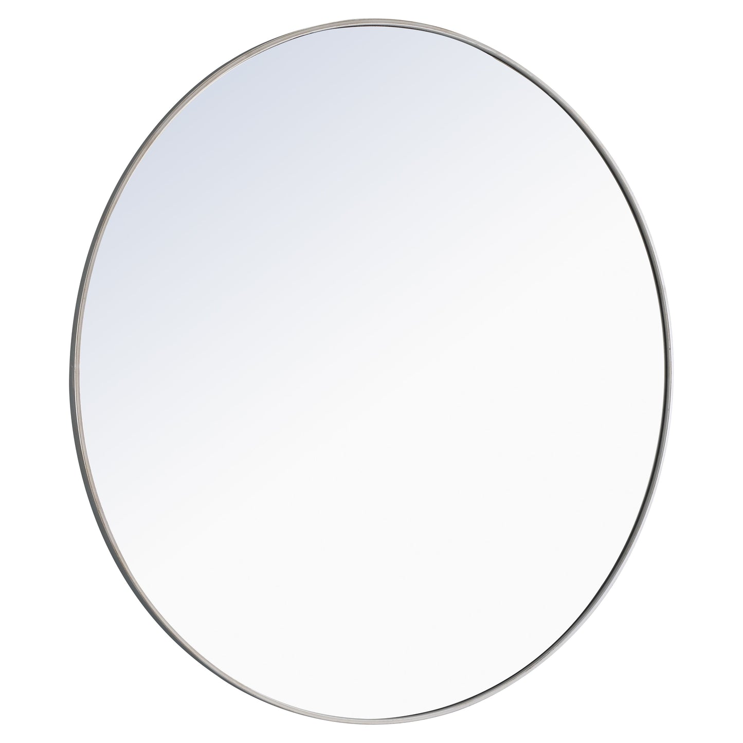 MR4049S Eternity 48" x 48" Metal Framed Round Mirror in Silver