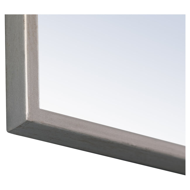 MR4073S Monet 24" x 32" Metal Framed Rectangular Mirror in Silver