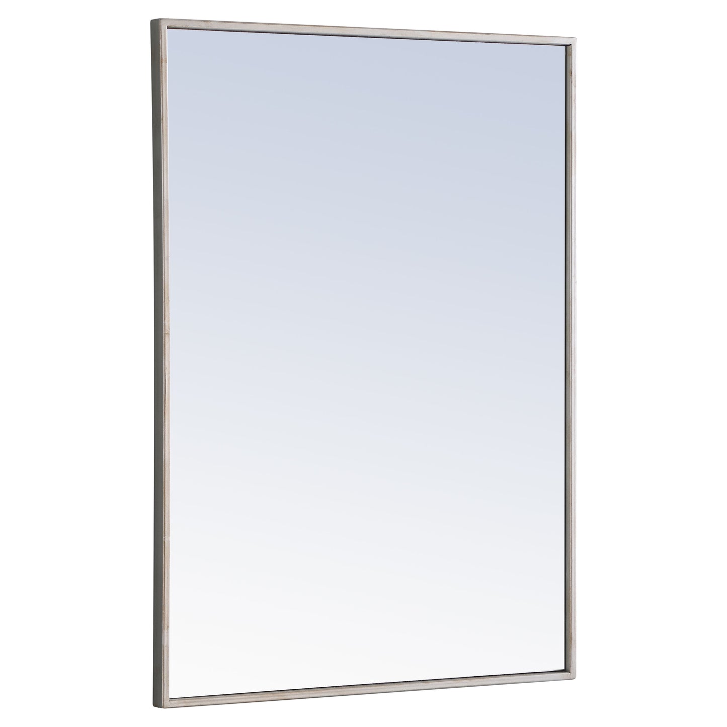MR4073S Monet 24" x 32" Metal Framed Rectangular Mirror in Silver