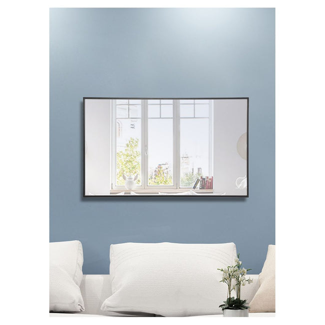 MR4074BK Monet 24" x 40" Metal Framed Rectangular Mirror in Black