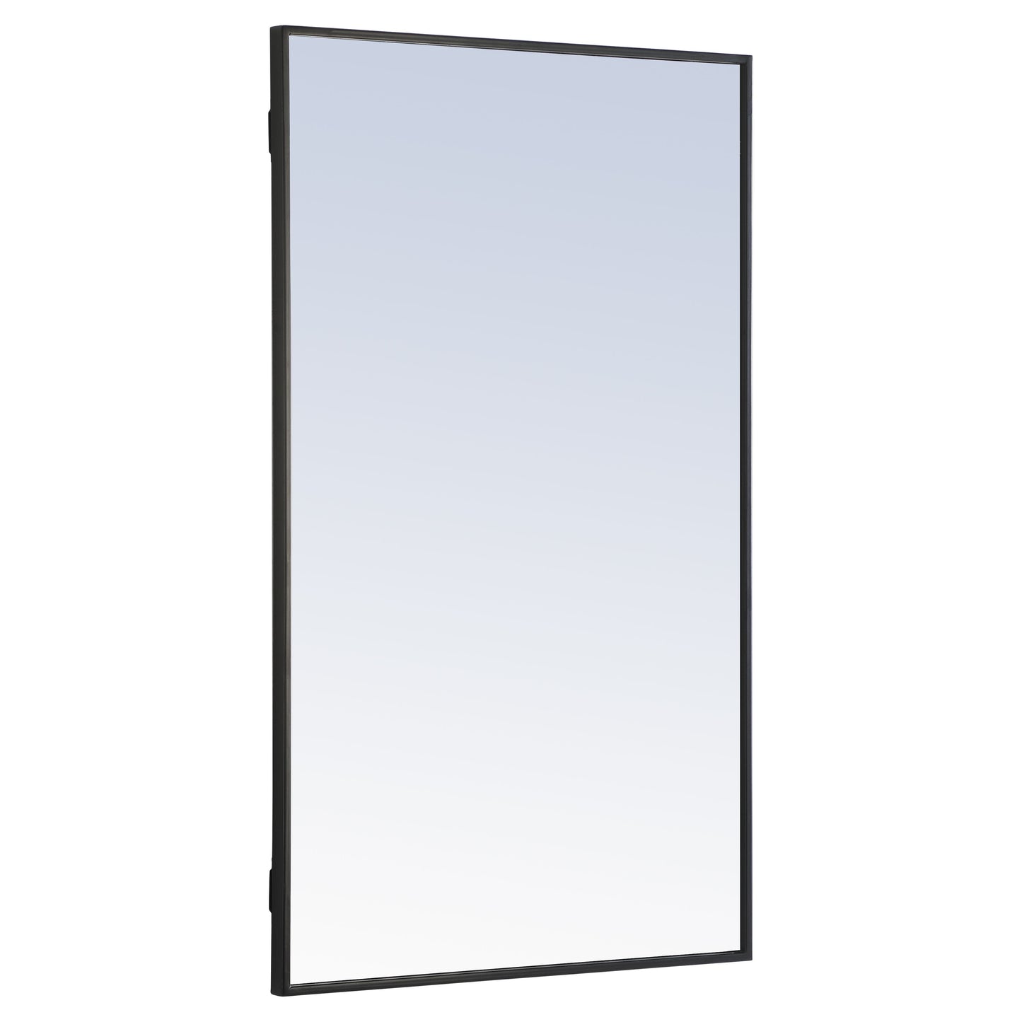 MR4074BK Monet 24" x 40" Metal Framed Rectangular Mirror in Black