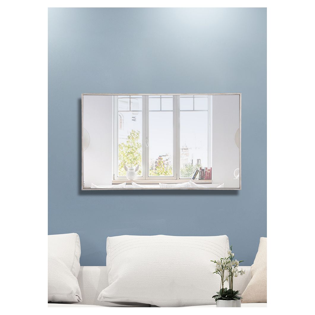 MR4076S Monet 24" x 40" Metal Framed Rectangular Mirror in Silver