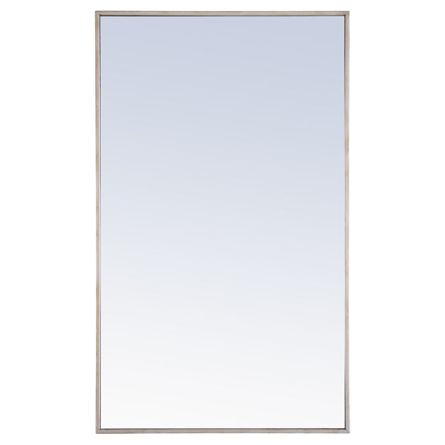 MR4076S Monet 24" x 40" Metal Framed Rectangular Mirror in Silver