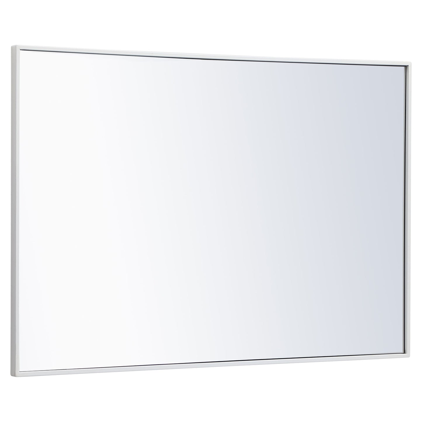 MR4077WH Monet 28" x 42" Metal Framed Rectangular Mirror in White