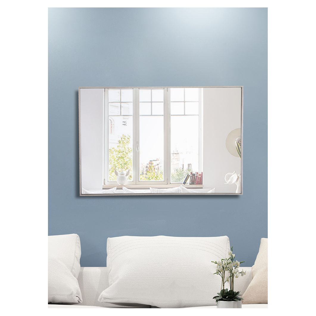 MR4079S Monet 28" x 42" Metal Framed Rectangular Mirror in Silver