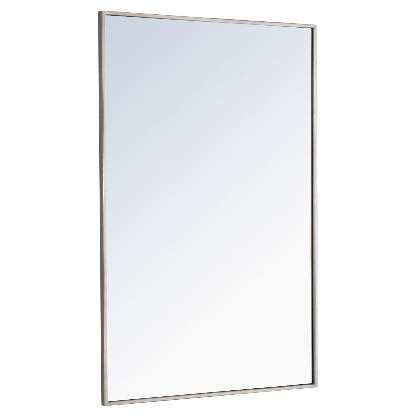 MR4079S Monet 28" x 42" Metal Framed Rectangular Mirror in Silver
