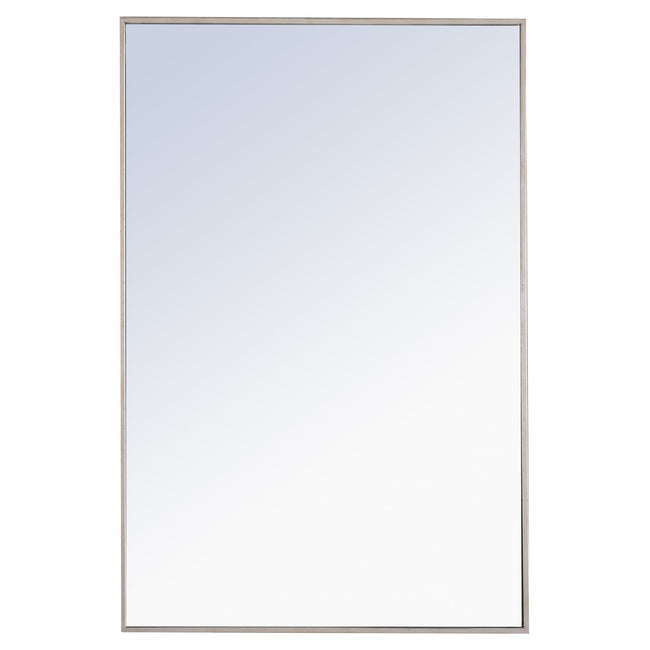 MR4079S Monet 28" x 42" Metal Framed Rectangular Mirror in Silver