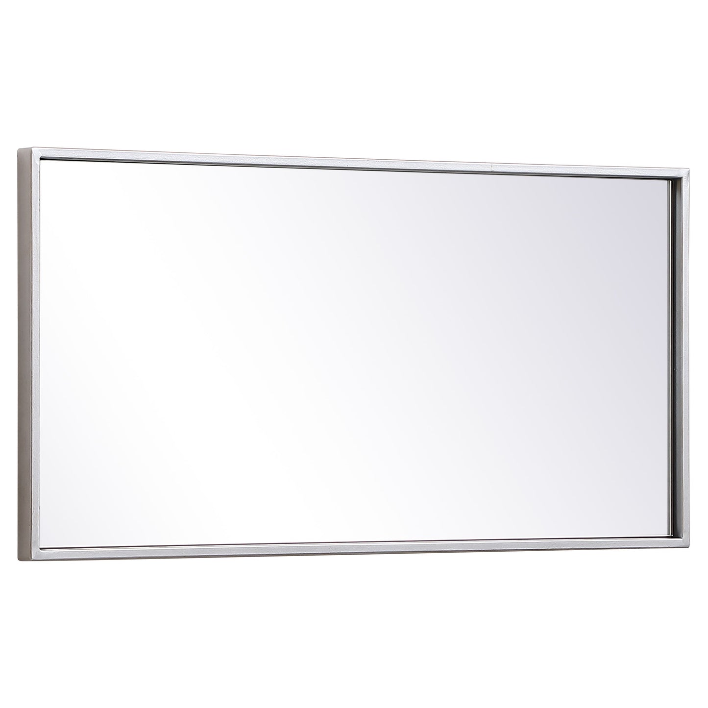 MR41428S Monet 28" x 14" Metal Framed Rectangular Mirror in Silver