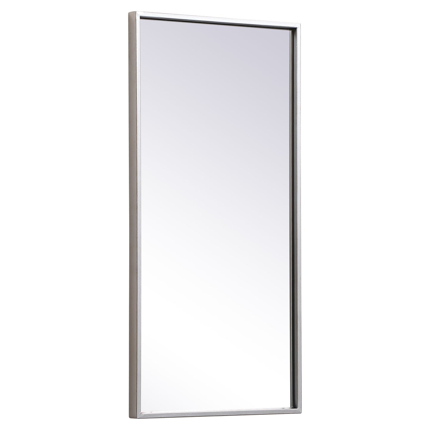 MR41428S Monet 28" x 14" Metal Framed Rectangular Mirror in Silver