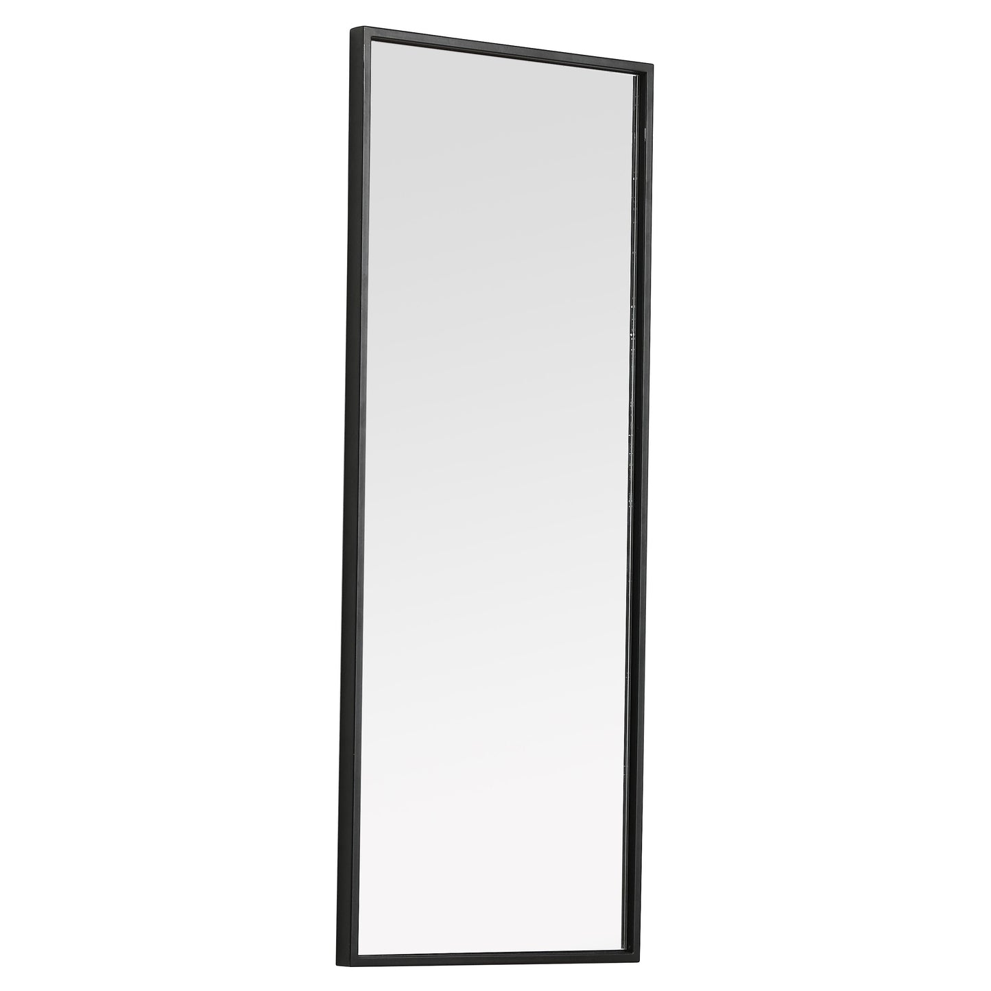 MR41436BK Monet 14" x 36" Metal Framed Rectangular Mirror in Black