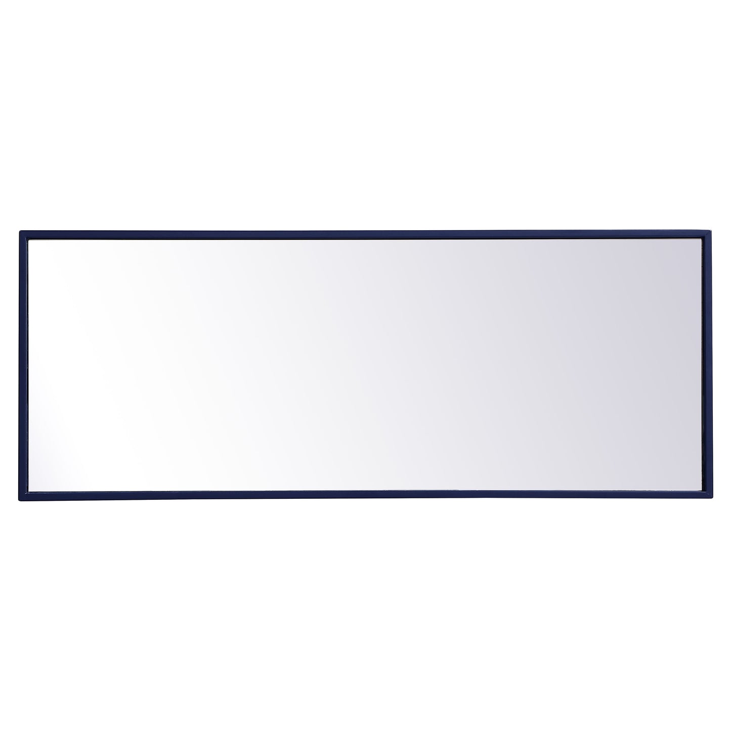 MR41436BL Monet 14" x 36" Metal Framed Rectangular Mirror in Blue