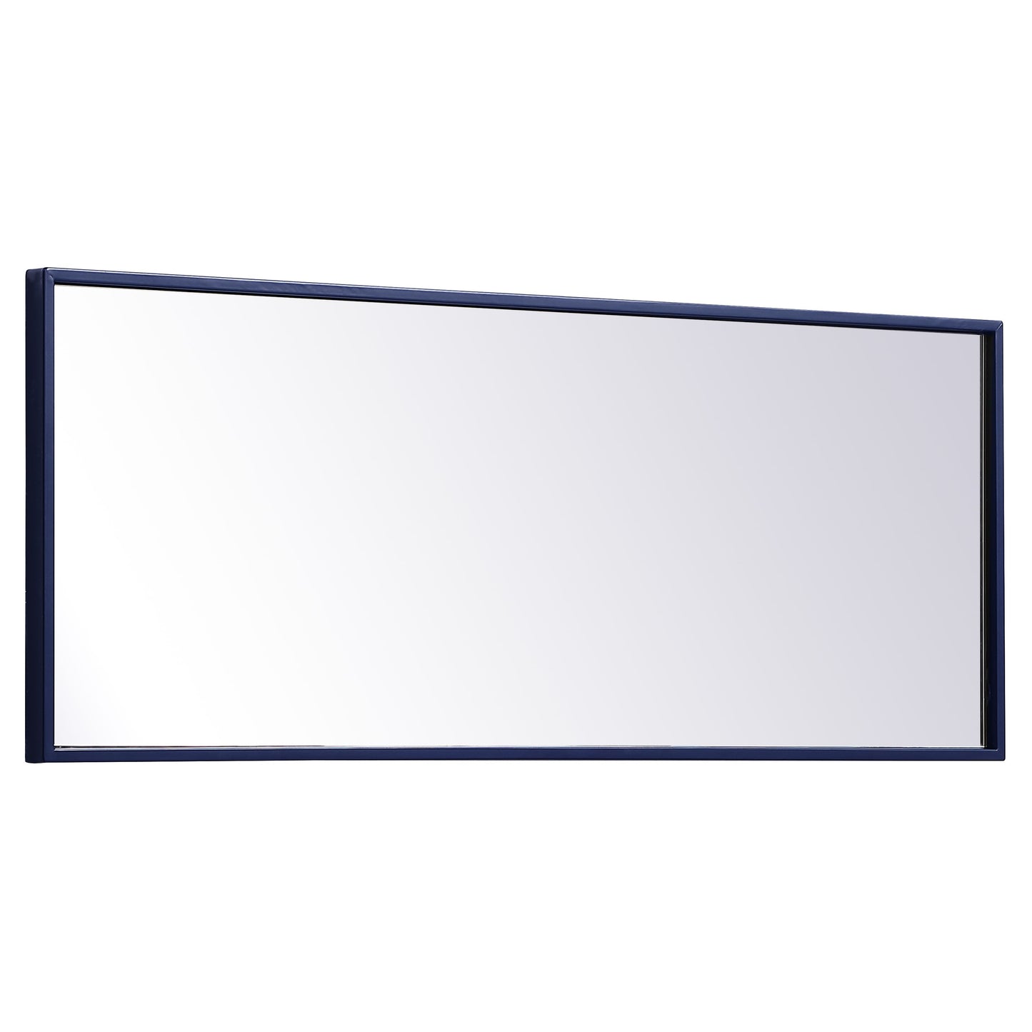 MR41436BL Monet 14" x 36" Metal Framed Rectangular Mirror in Blue