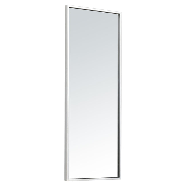 MR41436S Monet 14" x 36" Metal Framed Rectangular Mirror in Silver