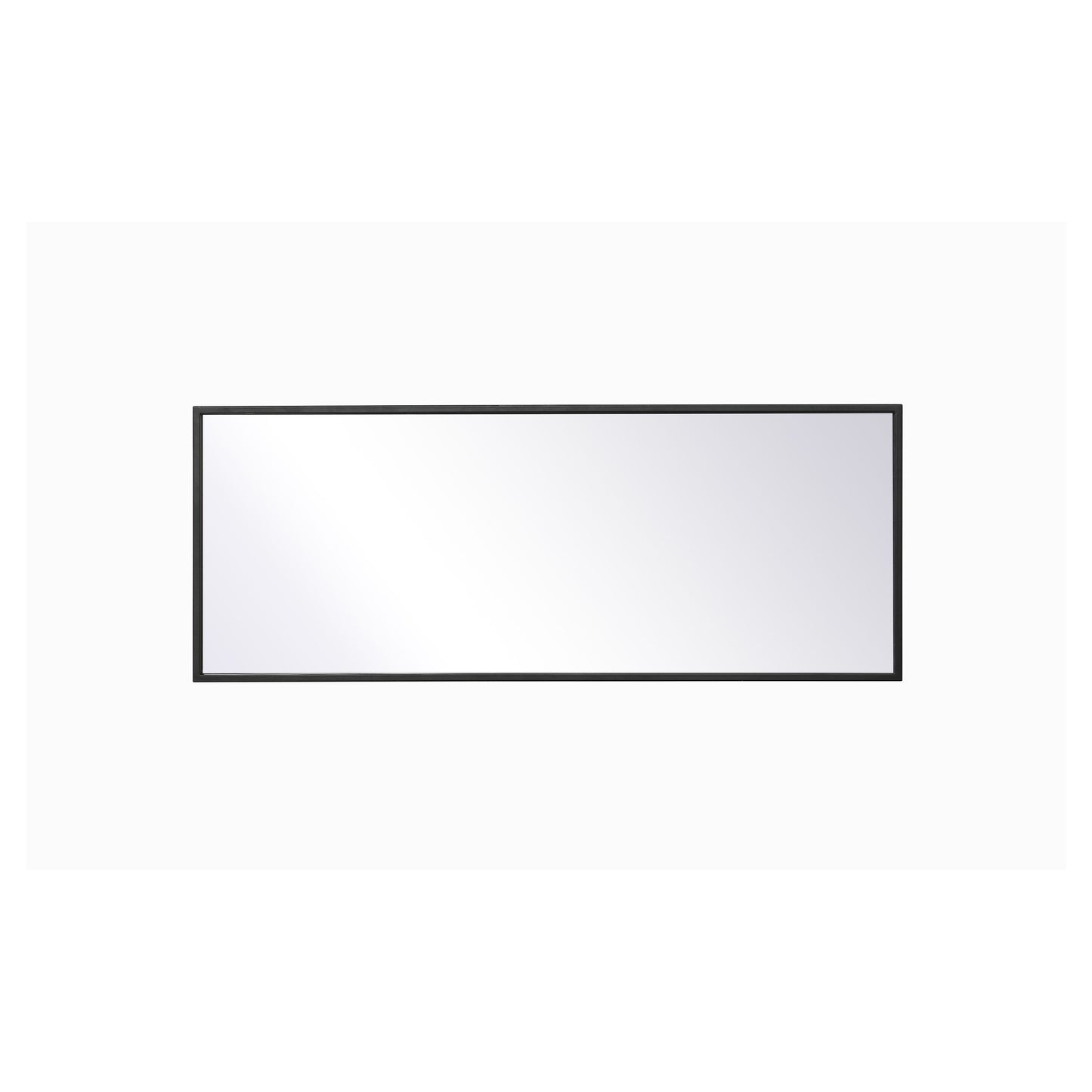 MR41436BK Monet 14" x 36" Metal Framed Rectangular Mirror in Black