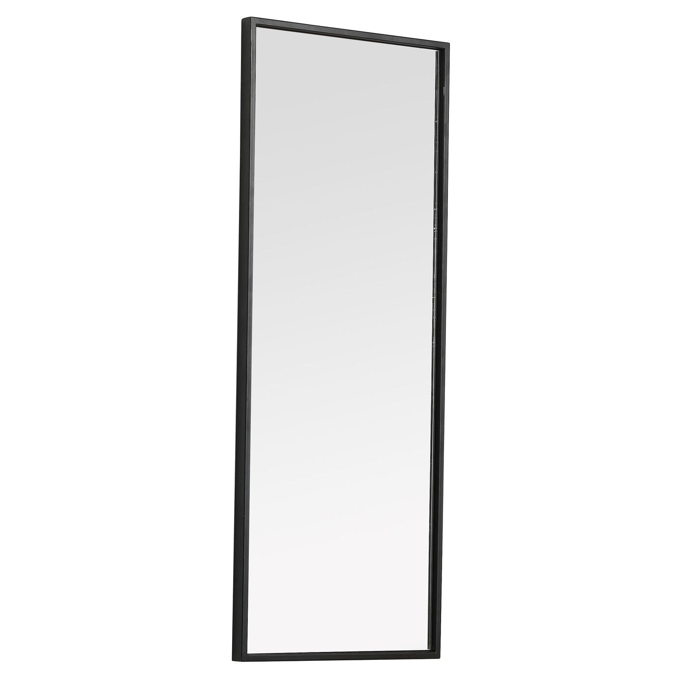 MR41436BK Monet 14" x 36" Metal Framed Rectangular Mirror in Black