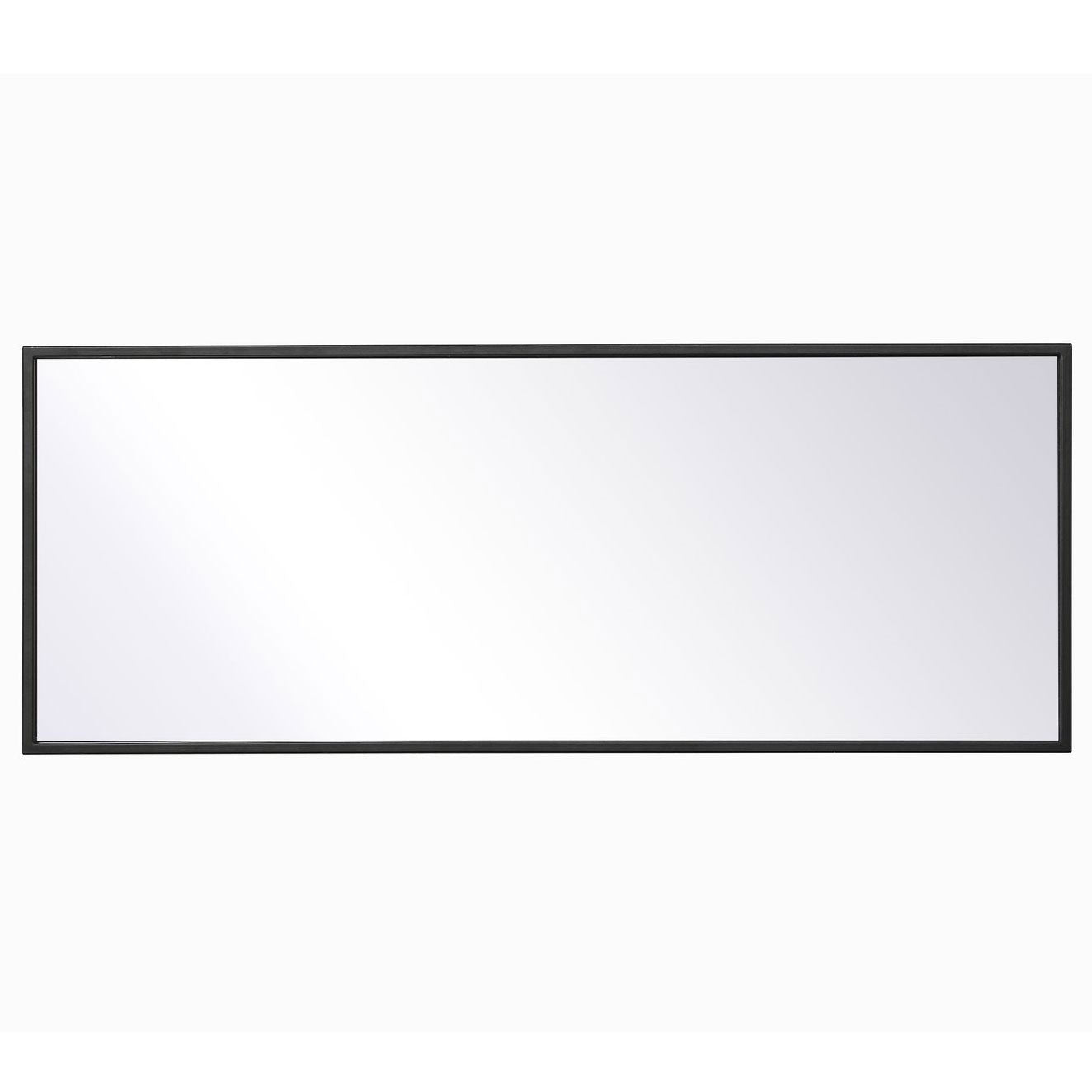 MR41436BK Monet 14" x 36" Metal Framed Rectangular Mirror in Black