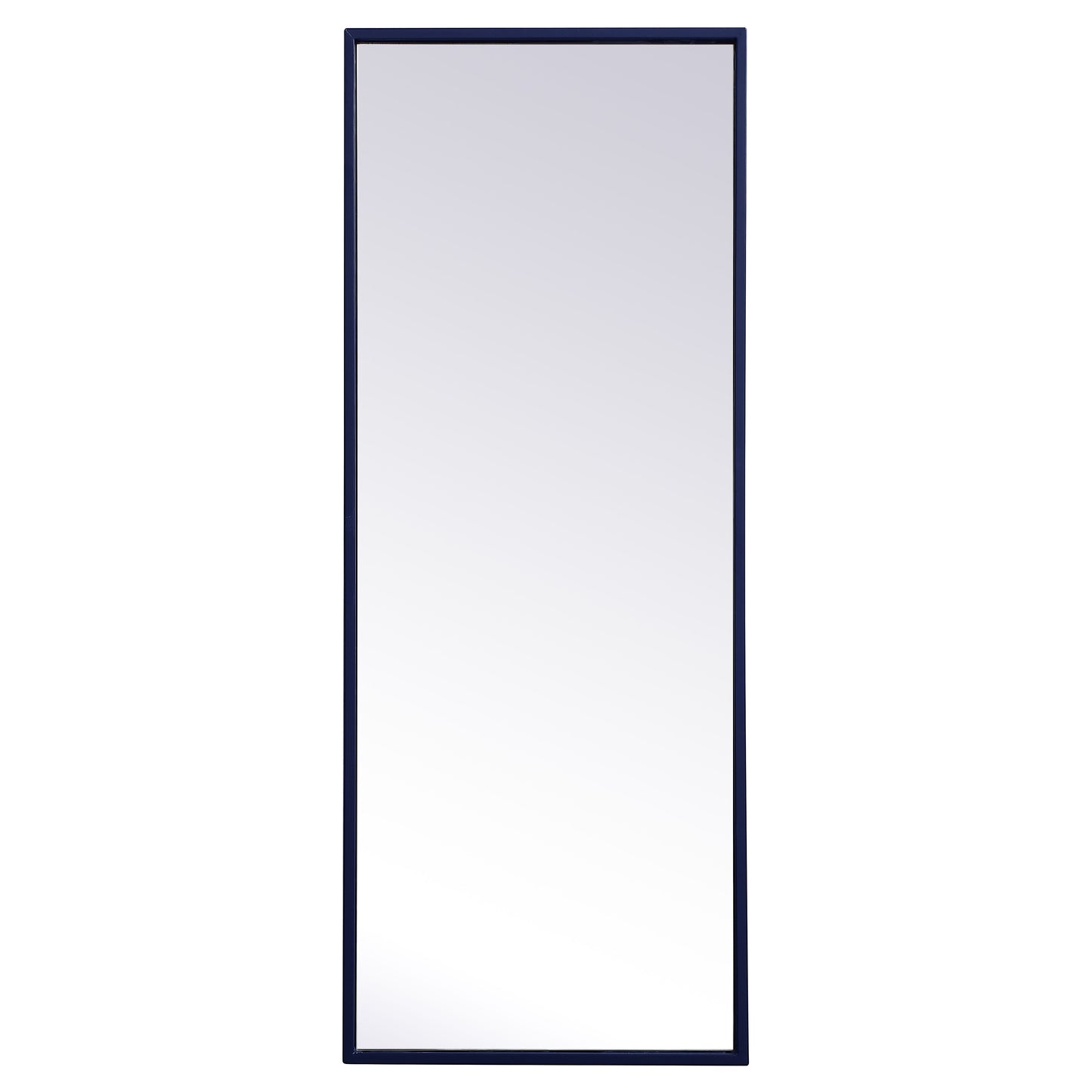 MR41436BL Monet 14" x 36" Metal Framed Rectangular Mirror in Blue