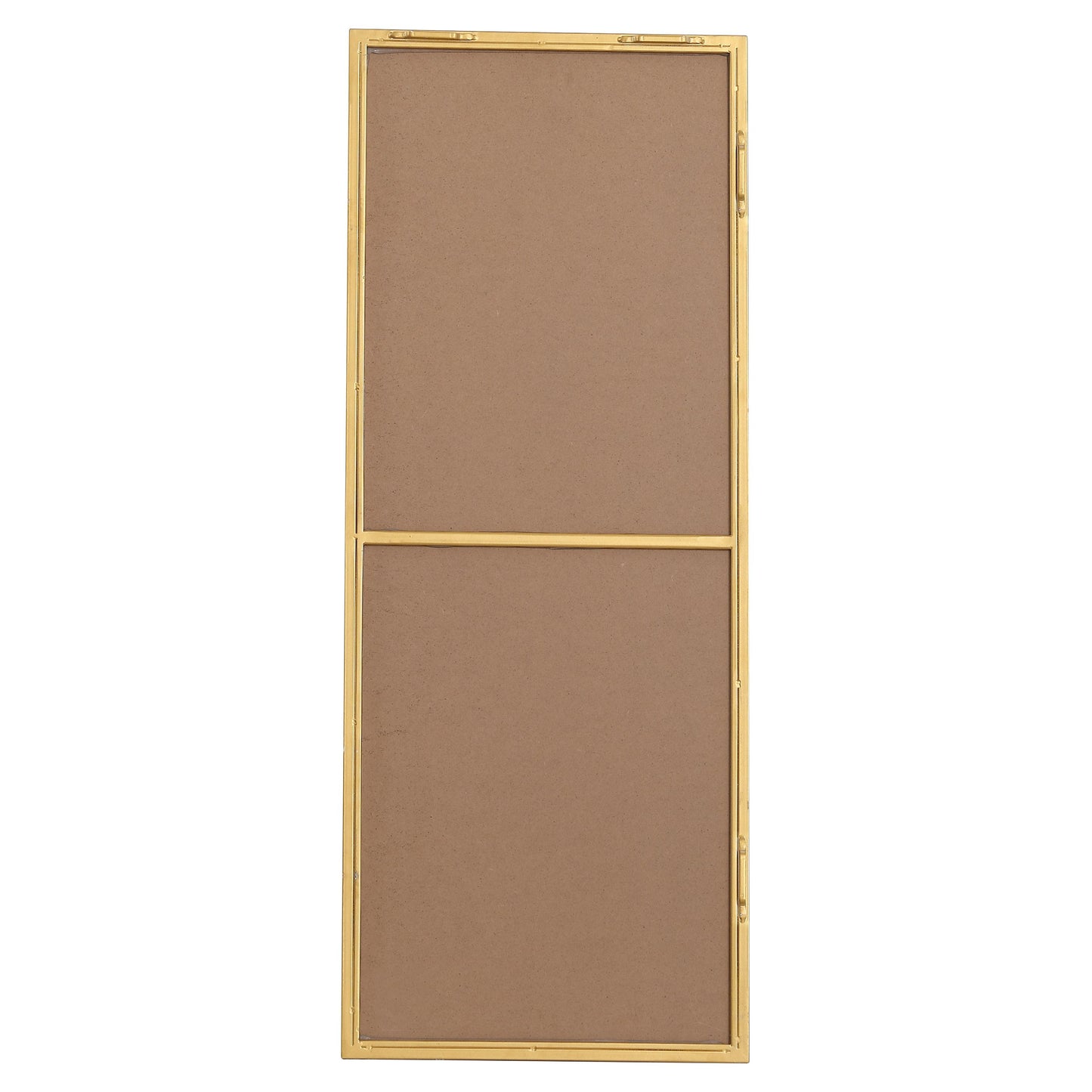 MR41436BR Monet 14" x 36" Metal Framed Rectangular Mirror in Brass