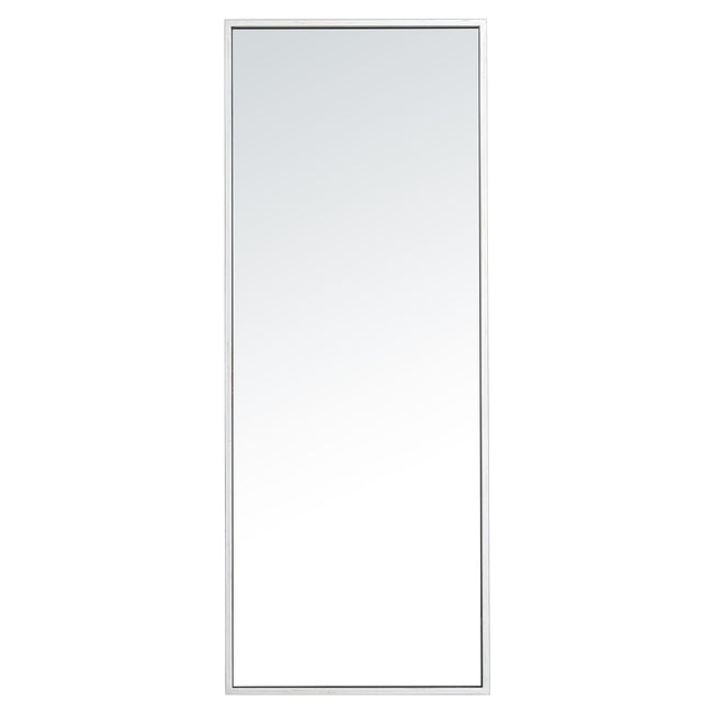 MR41436S Monet 14" x 36" Metal Framed Rectangular Mirror in Silver