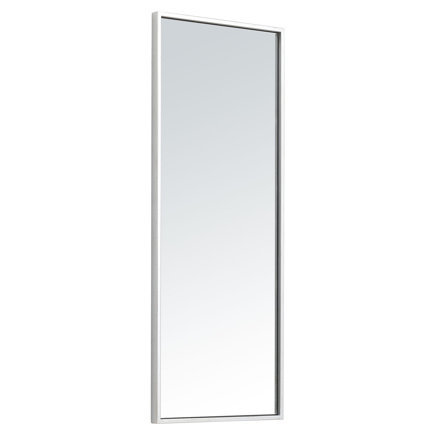 MR41436S Monet 14" x 36" Metal Framed Rectangular Mirror in Silver
