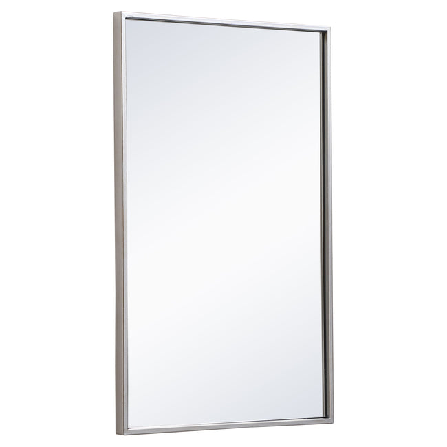 MR41828S Monet 28" x 18" Metal Framed Rectangular Mirror in Silver