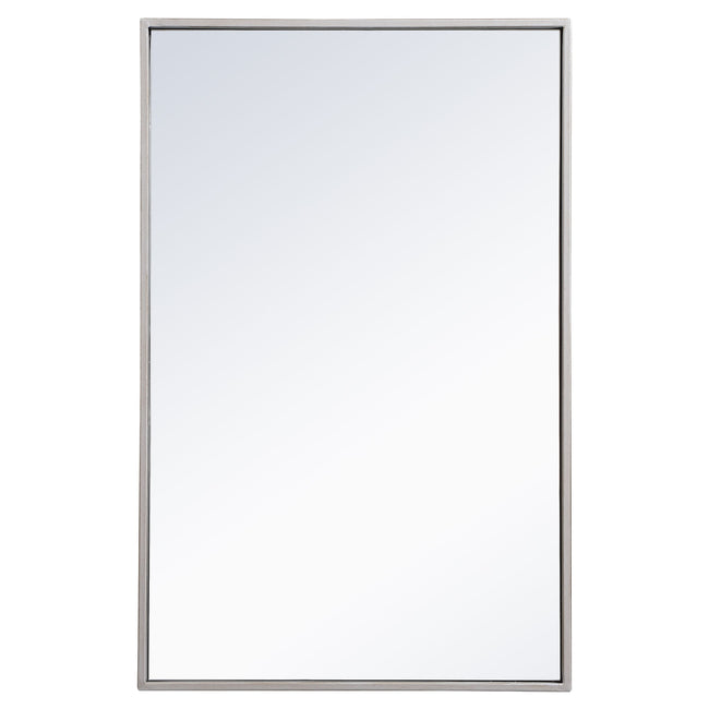 MR41828S Monet 28" x 18" Metal Framed Rectangular Mirror in Silver