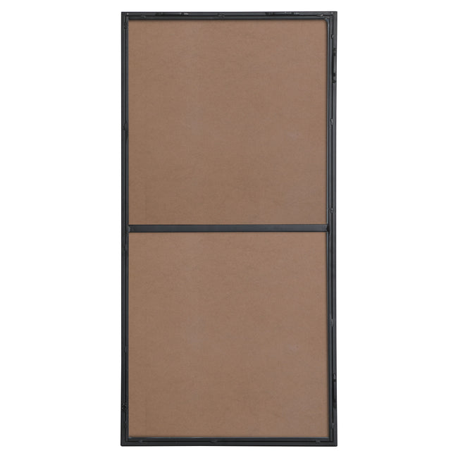 MR41836BK Monet 18" x 36" Metal Framed Rectangular Mirror in Black