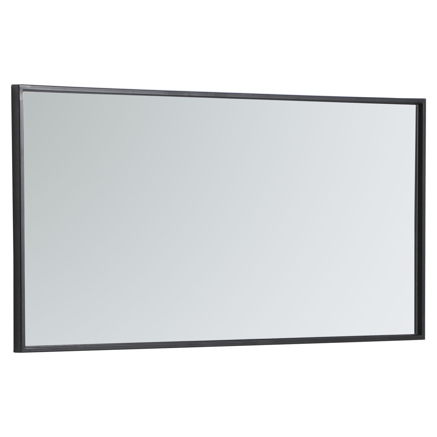 MR41836BK Monet 18" x 36" Metal Framed Rectangular Mirror in Black