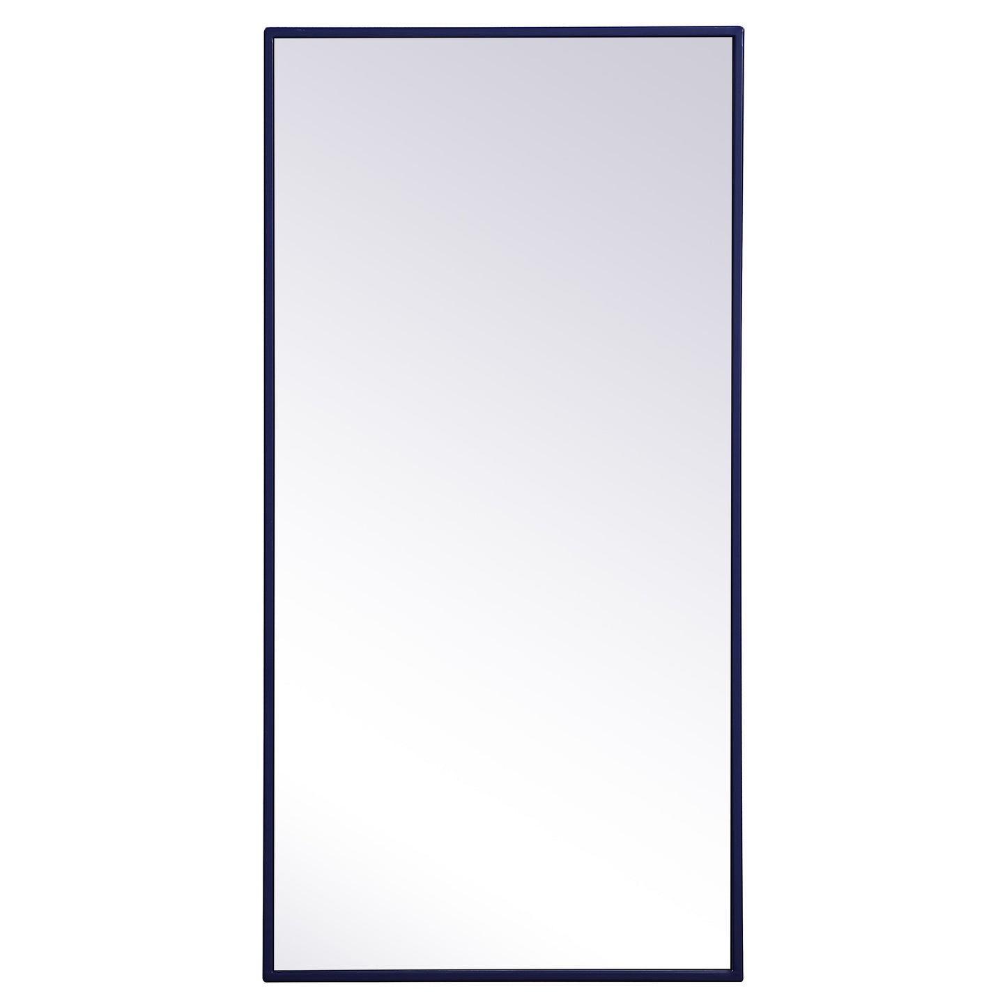 MR41836BL Monet 18" x 36" Metal Framed Rectangular Mirror in Blue