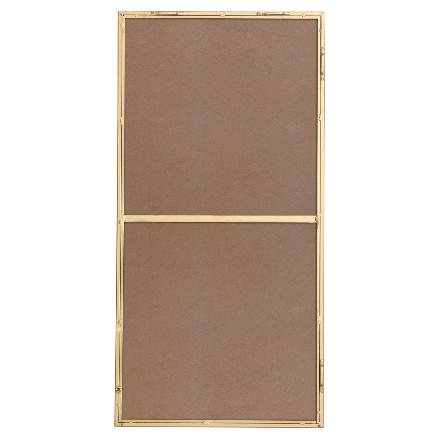 MR41836BR Monet 18" x 36" Metal Framed Rectangular Mirror in Brass