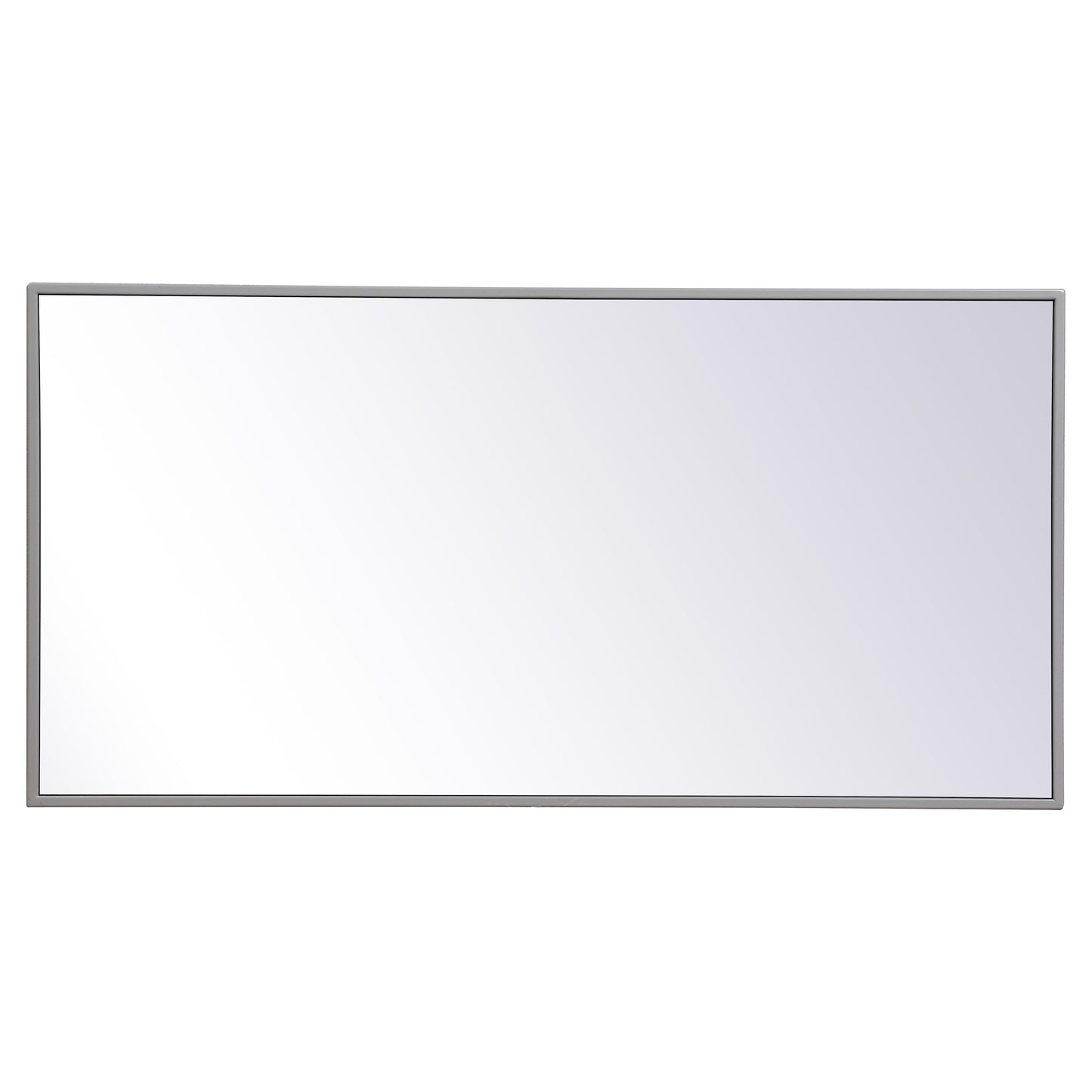 MR41836GR Monet 18" x 36" Metal Framed Rectangular Mirror in Grey