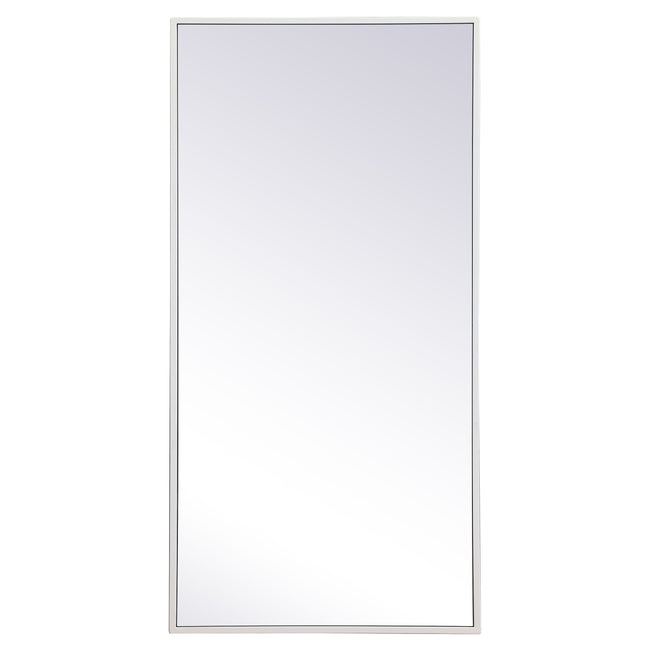 MR41836WH Monet 18" x 36" Metal Framed Rectangular Mirror in White